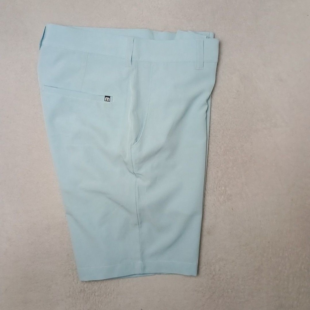 Travis Mathew Shorts Mens 30 Blue 10" Golf Performance Stretch Pockets Work